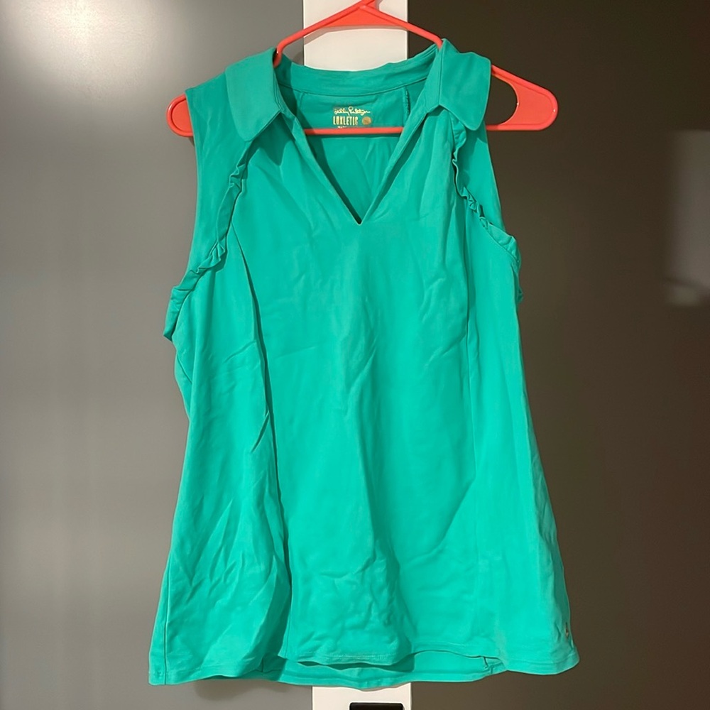 Lilly Pulitzer luxletic tank top, green size XL